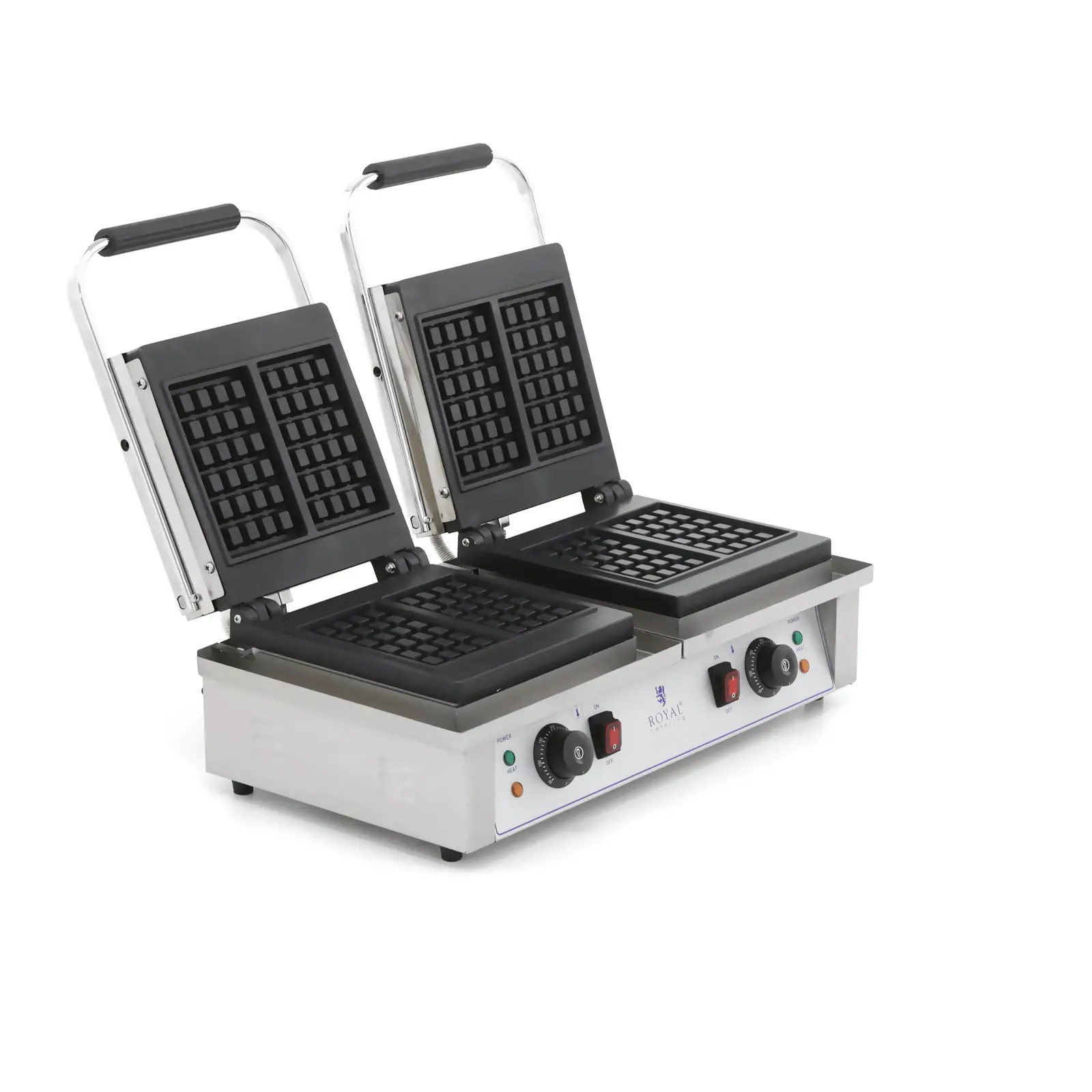 Gaufrier Professionnel MPM MGO-40 - 2 Gaufres Belges épaisses, 1500W, Antiadhésif
