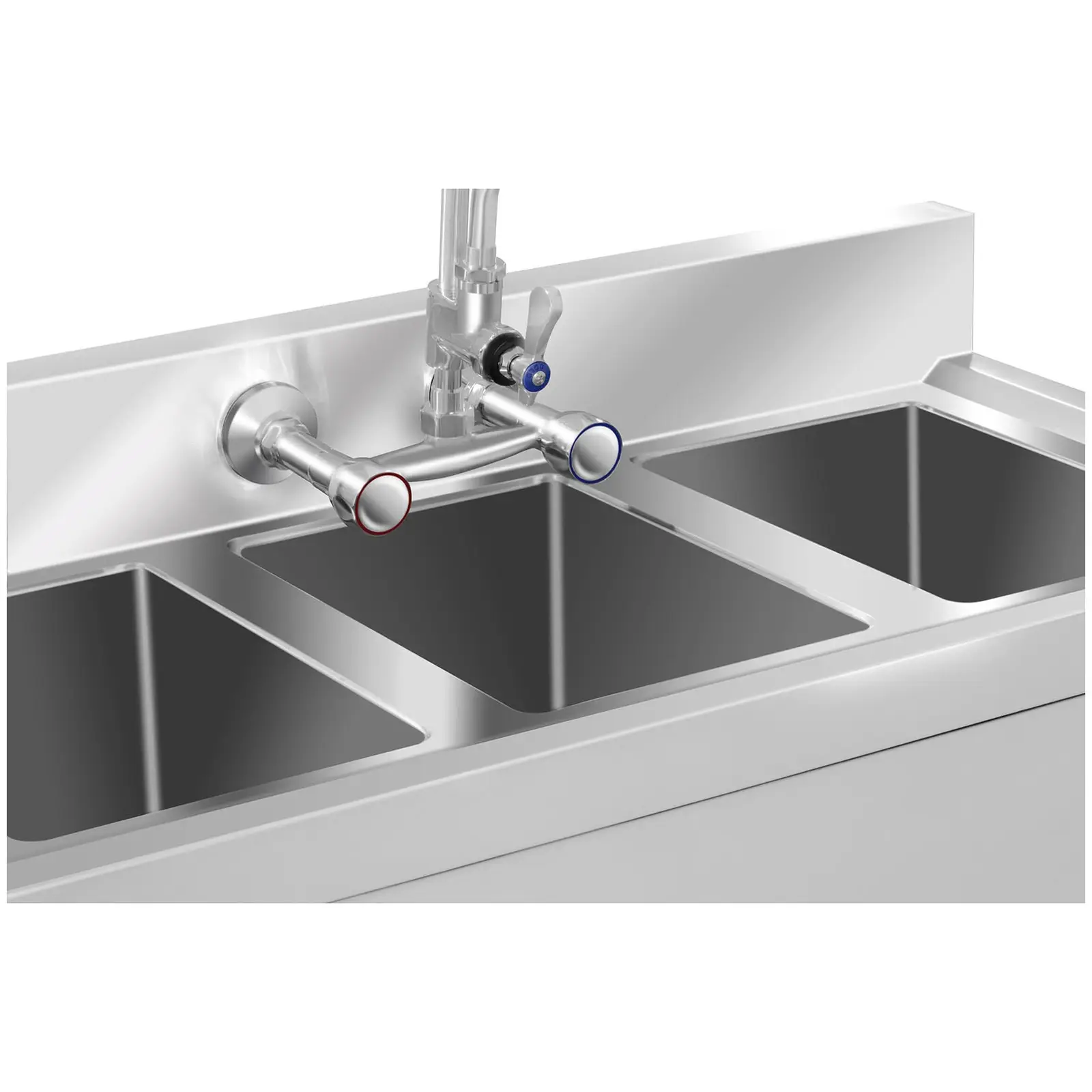 Commercial Sink – 3 Compartment – 100 x 50 x 97 cm | dev7.expondo.co.uk