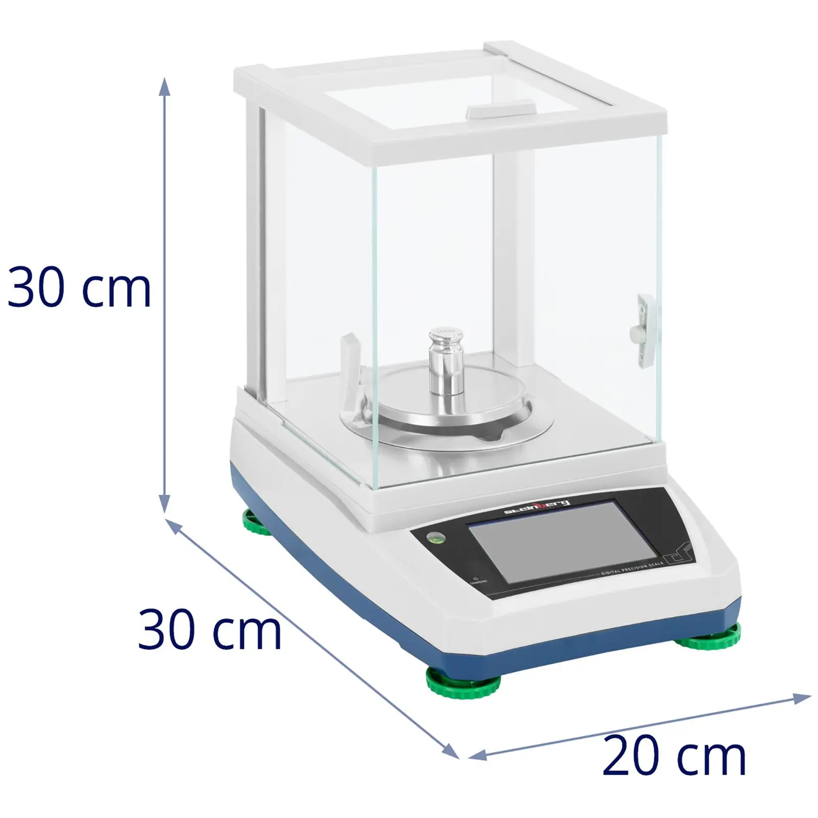 Precision Scale - 300 g / 0.001 g - Ø 98 mm - Touch-LCD - large glass ...